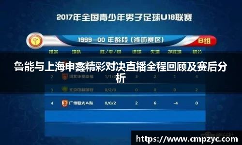 鲁能与上海申鑫精彩对决直播全程回顾及赛后分析
